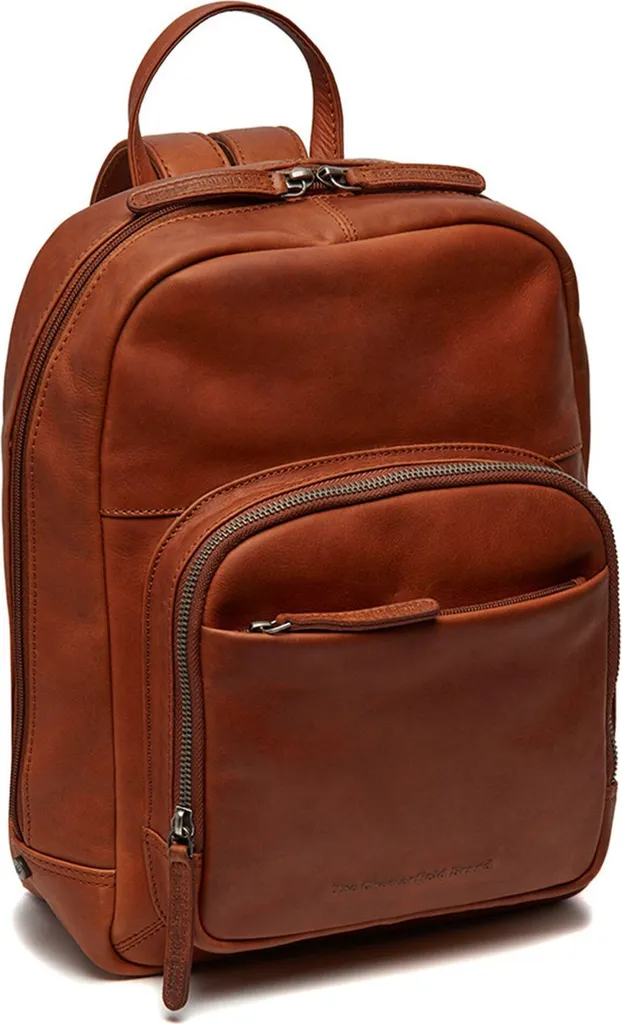 Sac à dos ordinateur 14 pouces Santana cuir cognac pour travail et ville