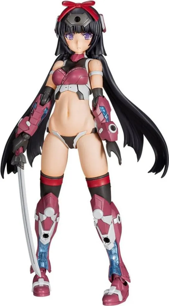 Magatsuki Ninja Frame Arms Girl Articulée avec Armes et Accessoires