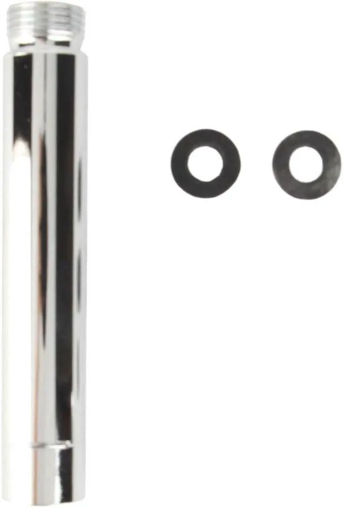 Rallonge pommeau de douche inox 10cm chrome haute qualité anticorrosion