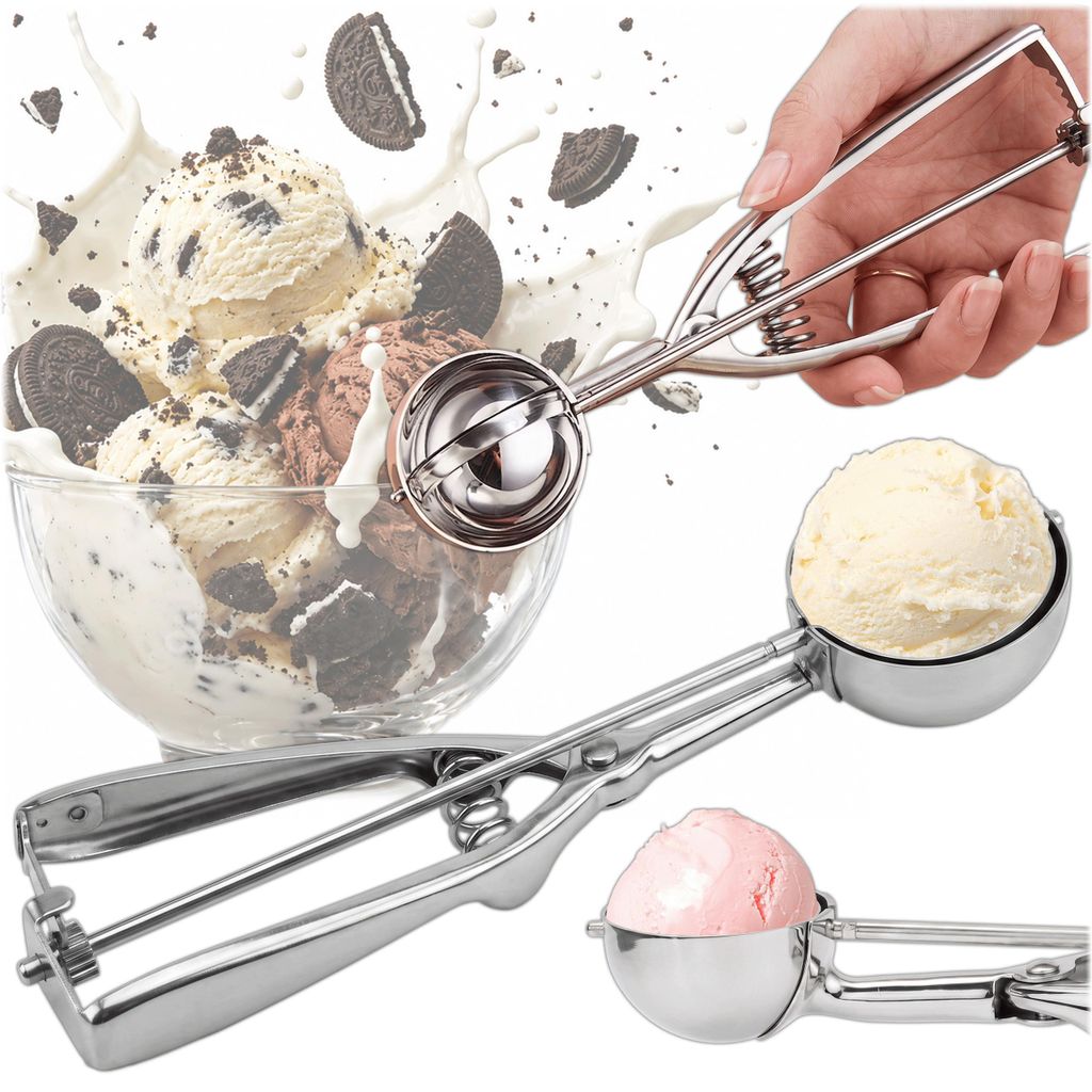 KRUMAD: cucchiaio da gelato in acciaio inossidabile con Immagine del prodotto 