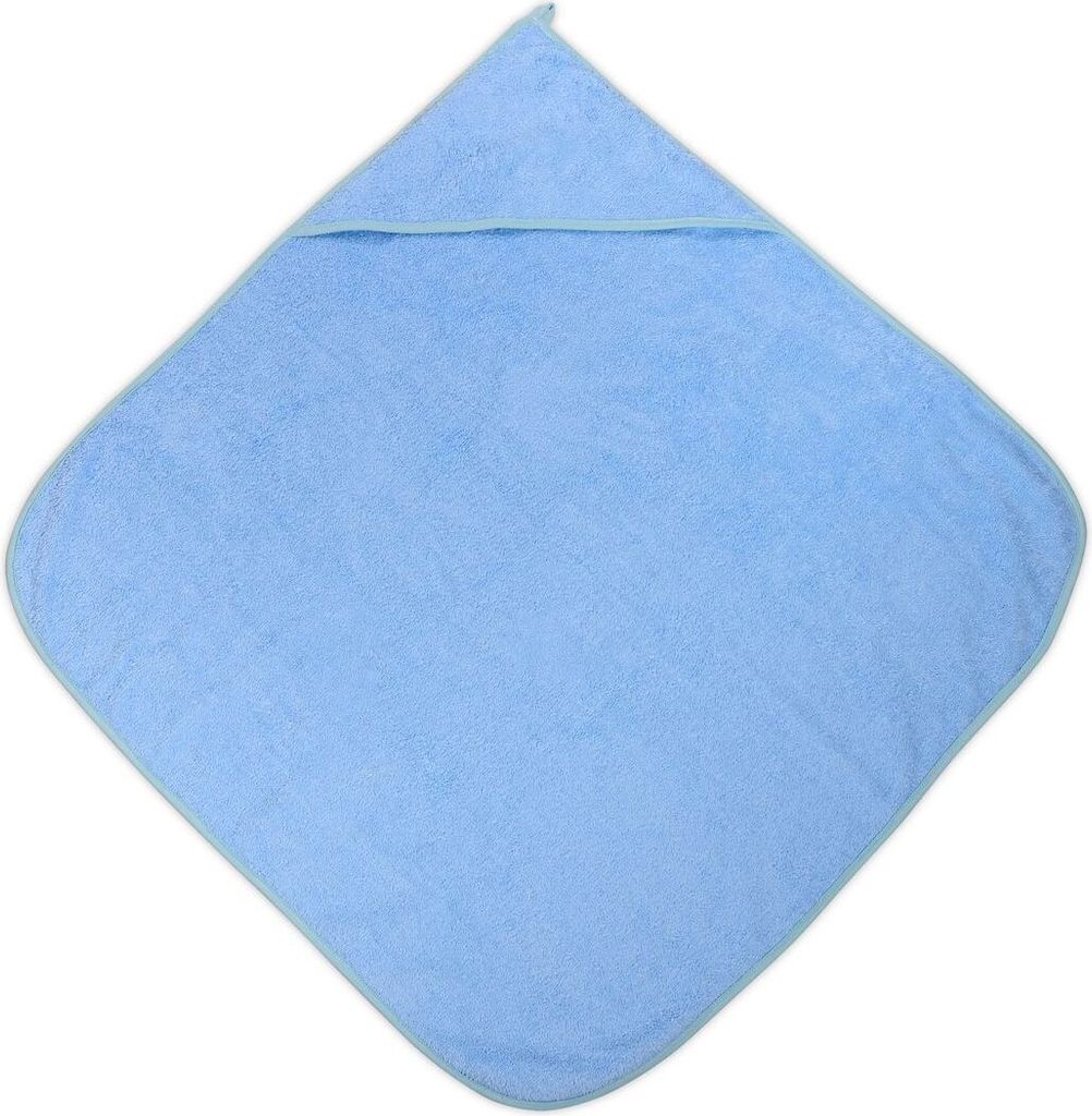 Lorelli Baby-Badehandtuch 80 x 80 cm, Kapuzenhandtuch, Badetuch, ab Geburt blau