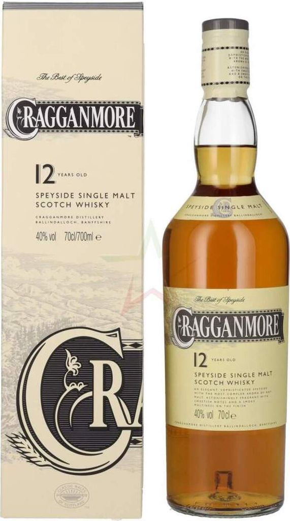 Cragganmore Single Malt Whisky 12 Jahre alt 40 % 0,70 lt.