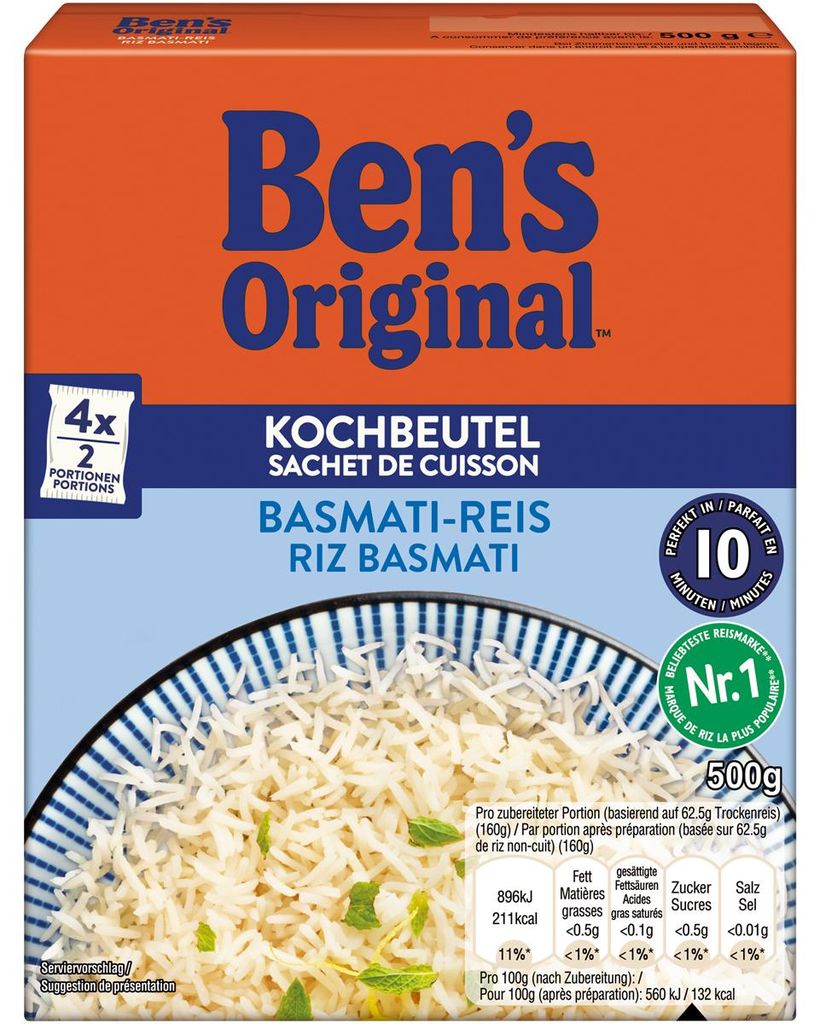 Bens Original Basmati rýže 10 minut praktické vaření sáček Obrázek produktu 
