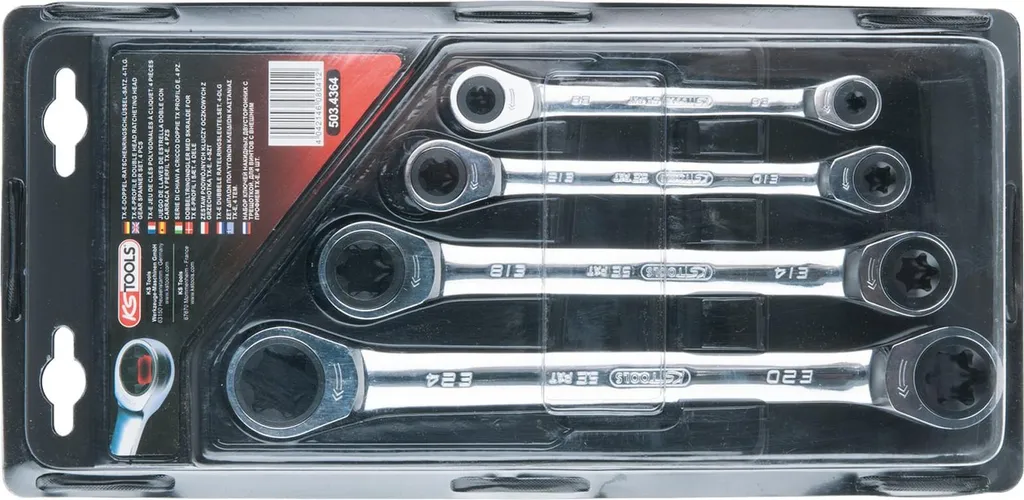 Coffret Clés Torx Femelles E6-E24 pour Entretien Moteur et Châssis