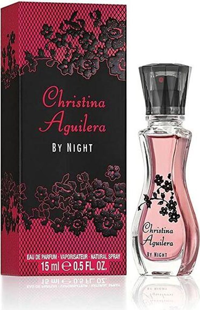 A product shot of a perfume bottle and its packaging.
