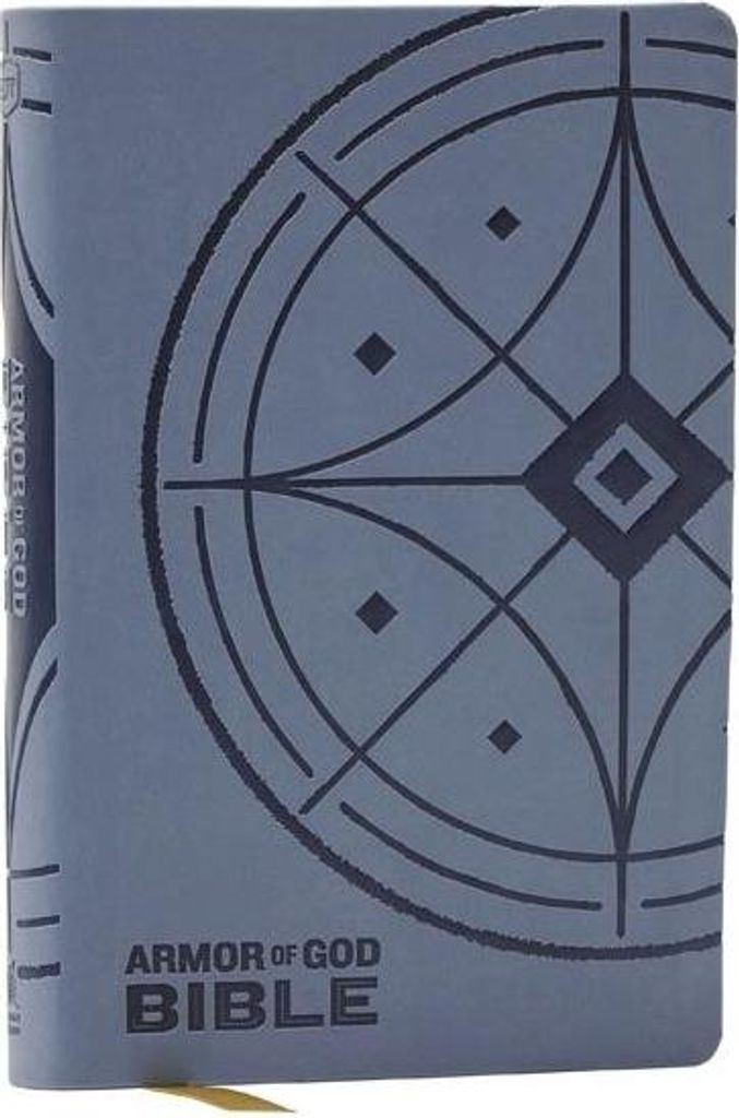 NKJV Armor of God Bible, Blue/Gray Leathersoft (Children's Bible, Red Letter, Comfort Print, Holy Bible): New King James Version