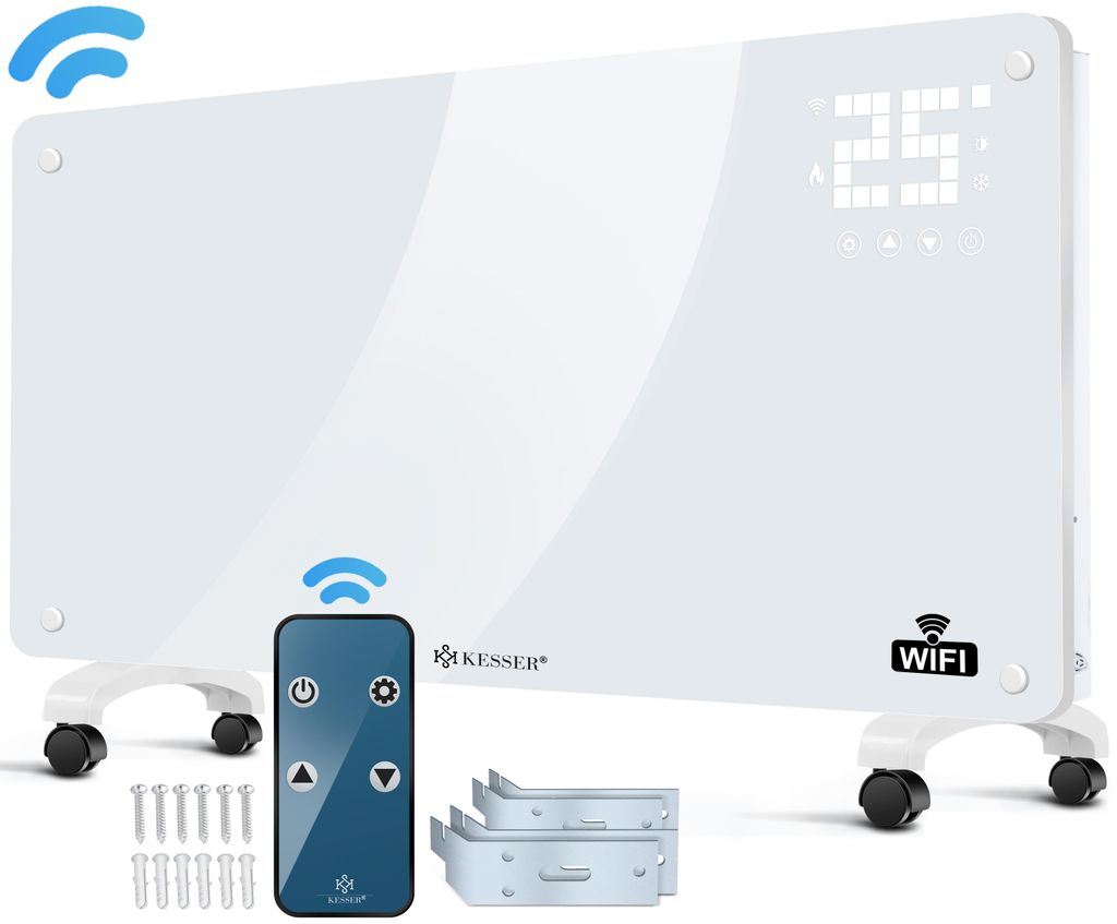 KESSER® Glaskonvektor Glasheizung Elektroheizkörper APP Produktbild 