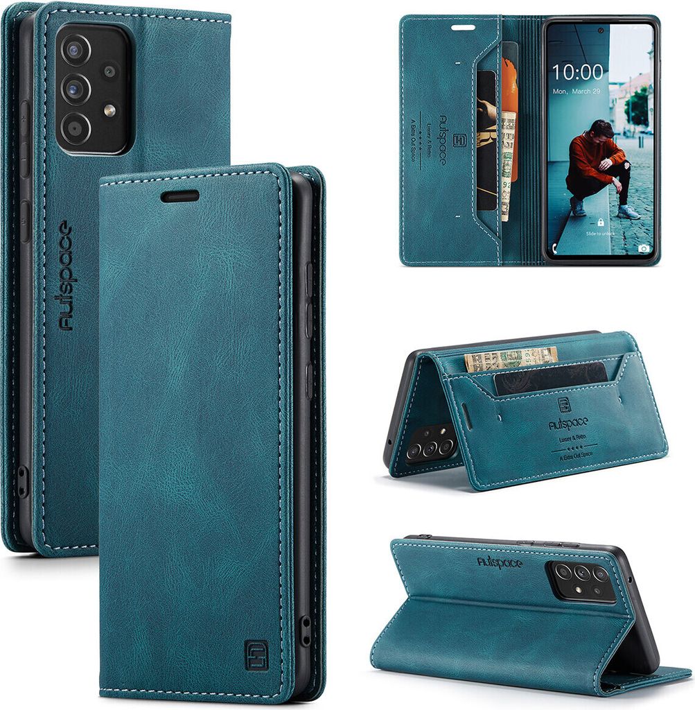 Samsung Galaxy A52 5G Brieftasche Hülle, Retro Produktbild 