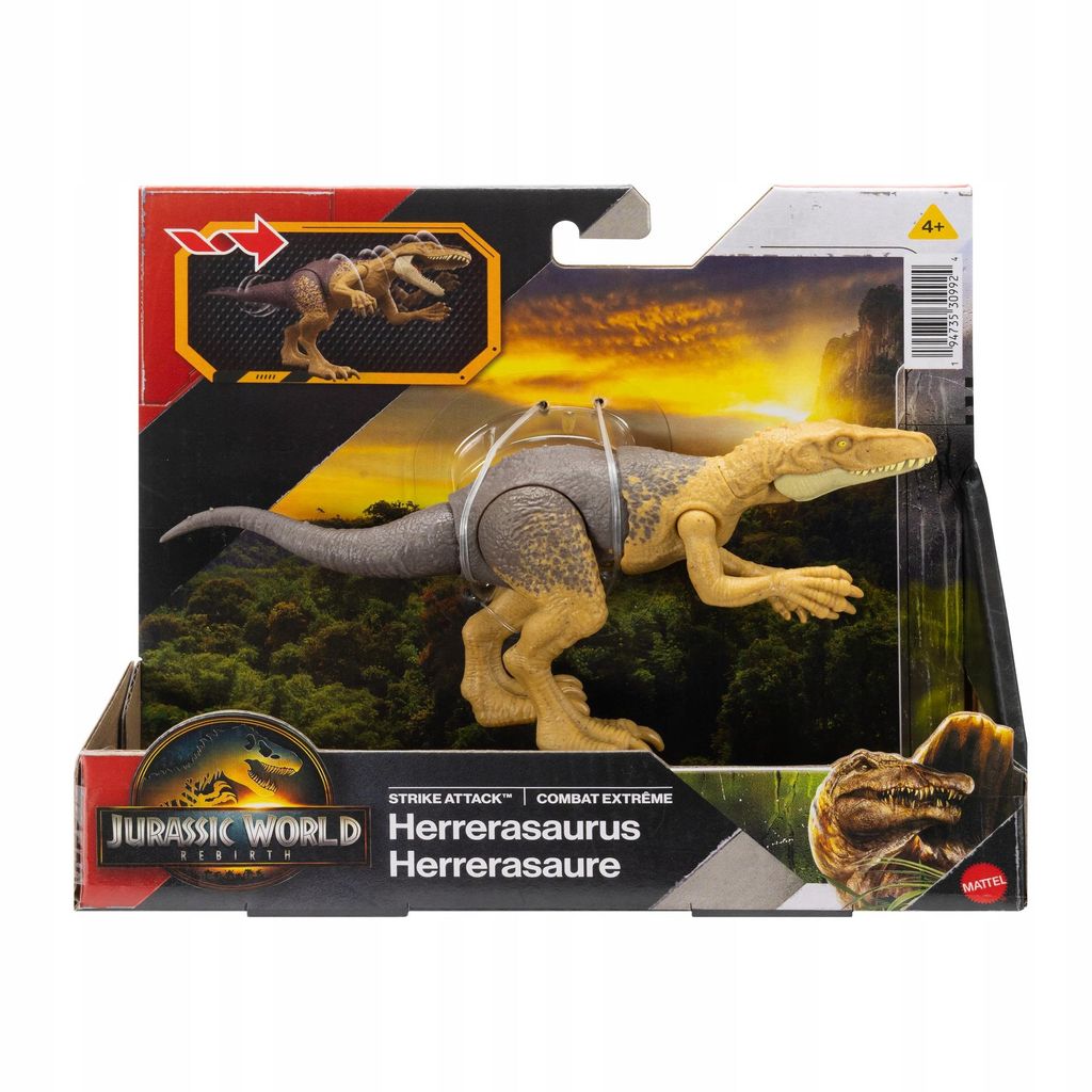 Jurassic World angreifende Herrerasaurus-Figur