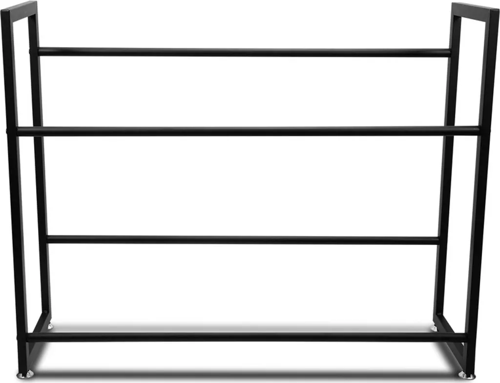 Scaffale Portacasse in Metallo TolleTour | 2 Unità 105x32x85cm Nero