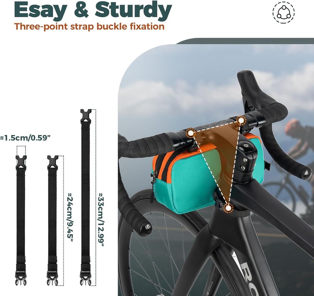 ROCKBROS Lenkertasche Fahrrad Fahrradtasche Vorne Lenker