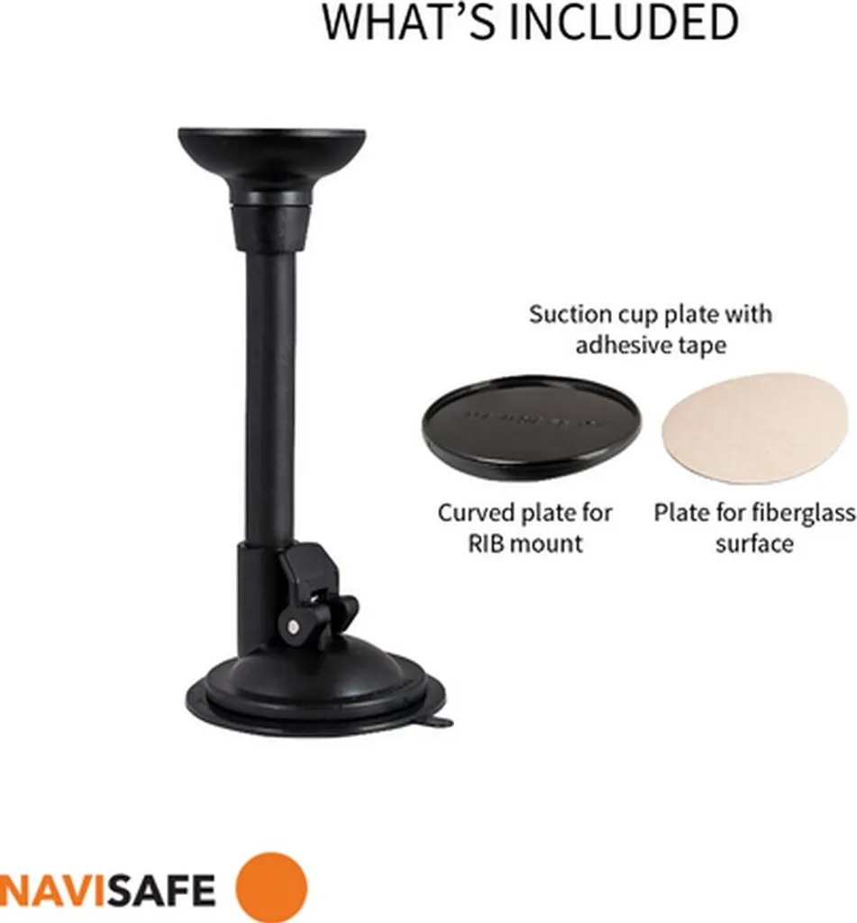 Navisafe NS910 Support à Ventouse avec Tige Flexible et Tête Aimantée
