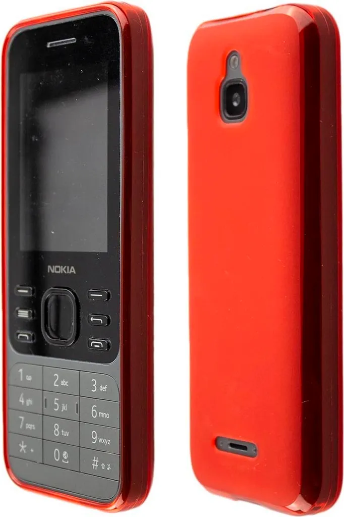 Cover Nokia 6300 4G Rosso in Silicone TPU | Guscio Protettivo Slim