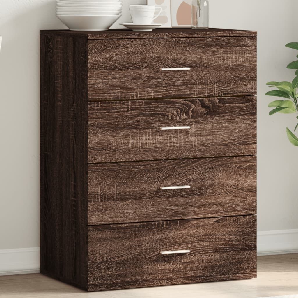 Maison Exclusive - Sideboard Grau Sonoma 60x39x80 cm Holzwerkstoff