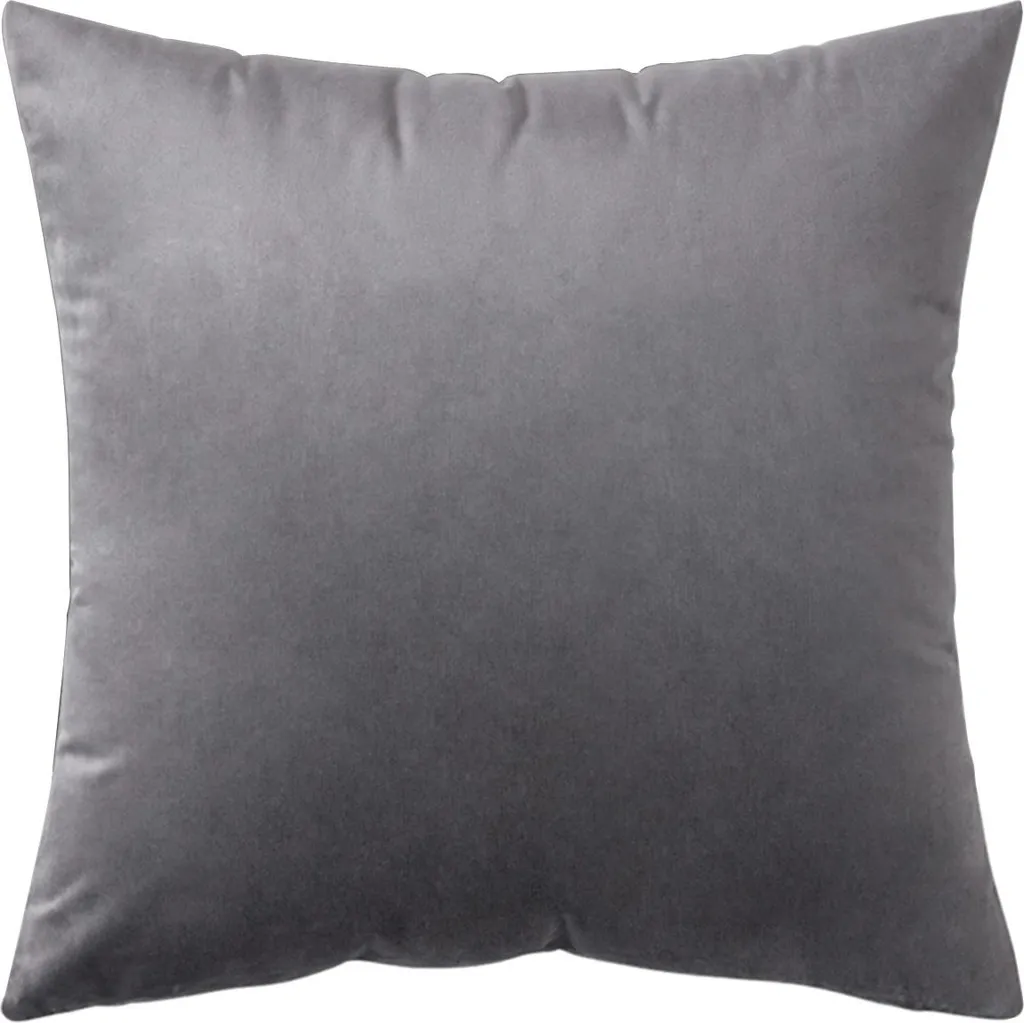 Copricuscini Velluto Grigio Scuro Decorativo - Set Elegante Moderno