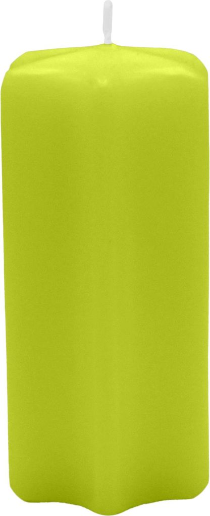 Sternkerzen Lime Grün 120 x Ø 60 mm, 8 Stück