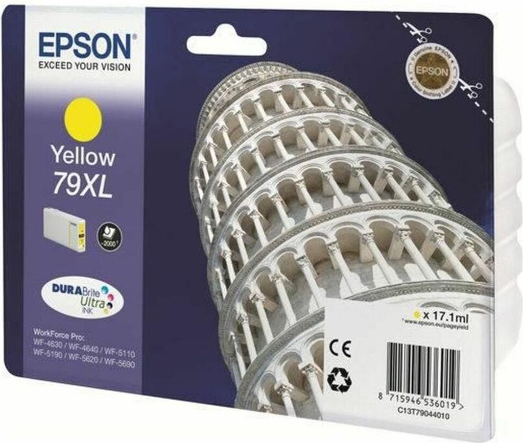 Original Tintenpatrone Epson 79XL Pisa Tower Gelb