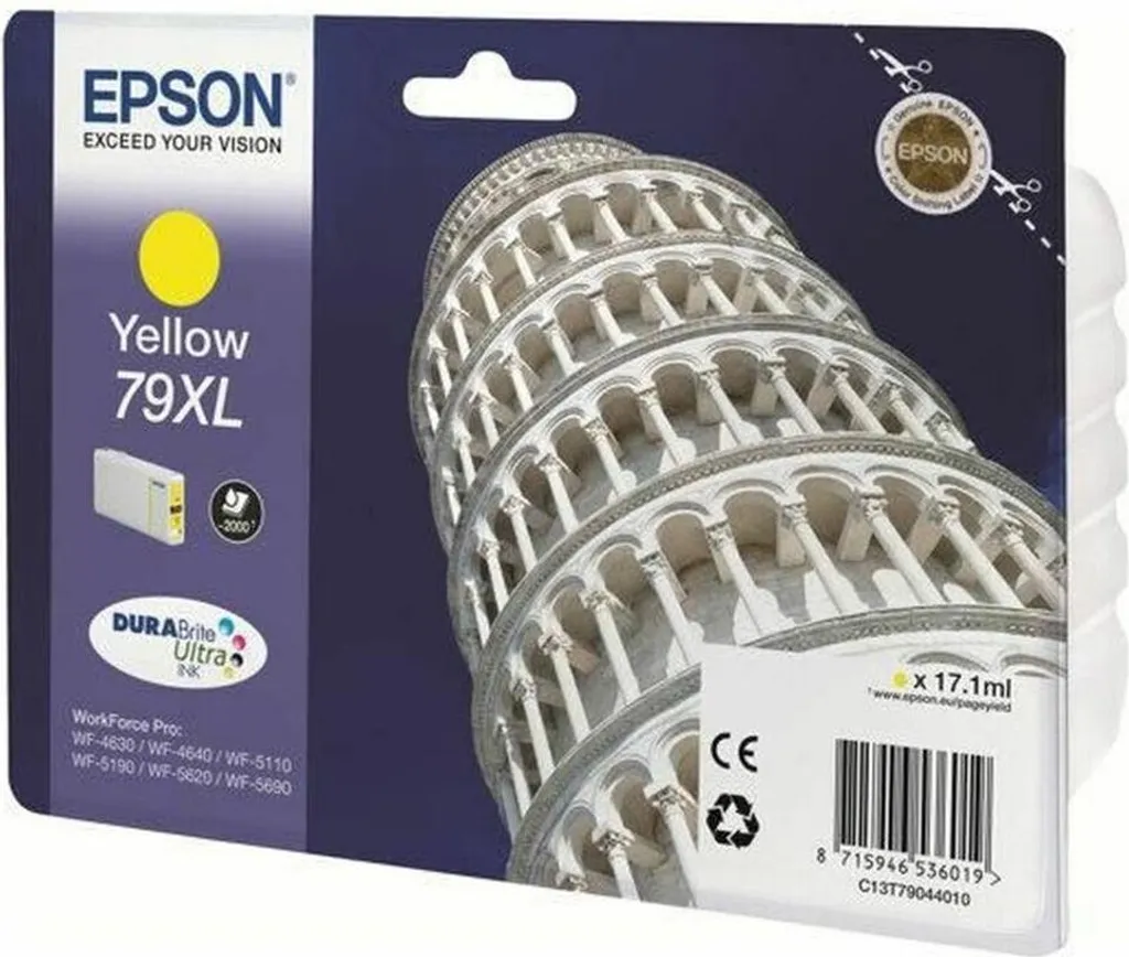 Cartouche d'encre Epson 79XL Jaune Pisa Tower Originale Haute Capacité
