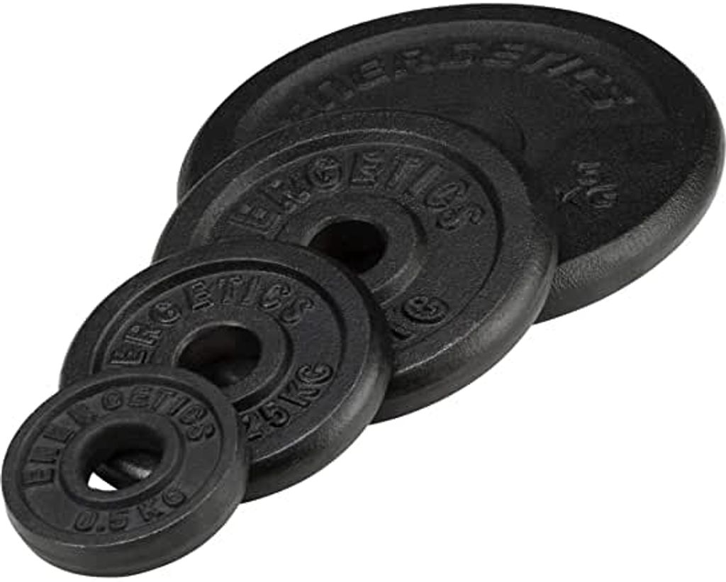 ENERGETICS Hantelscheibe Guss leicht SCHWARZ SCHWARZ 2X125 Produktbild 