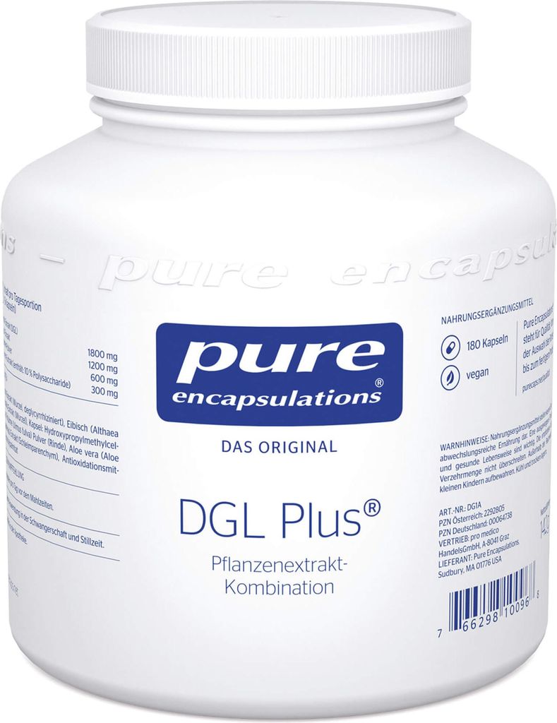 Pure Encapsulations Dgl Plus Capsule 180 Capsule Immagine del prodotto 