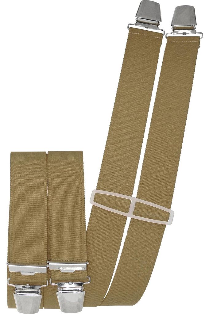 Hosenträger mit 4 extra starken  Clips uni Farben Produktbild 