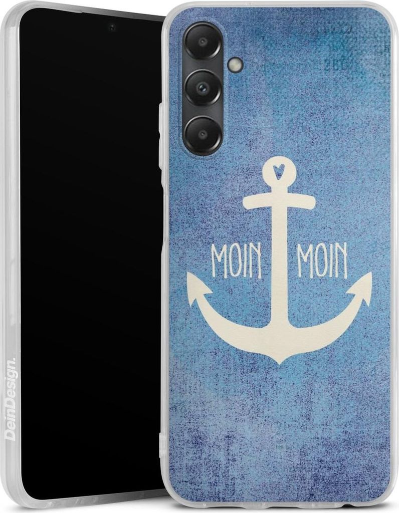 DeinDesign Handyhülle für Samsung Galaxy A05s Silikon Hülle Case Smartphone Schutzhülle Anker Blau maritim