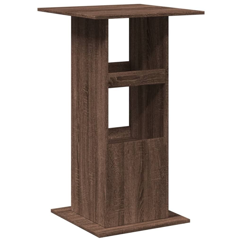 vidaXL Bartisch mit Ablagen Braun Eiche 60x60x102 cm Holzwerkstoff