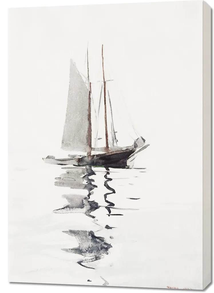 Tableau 70 x 100 cm Schoner Winslow Homer Vintage Déco Salon Chic