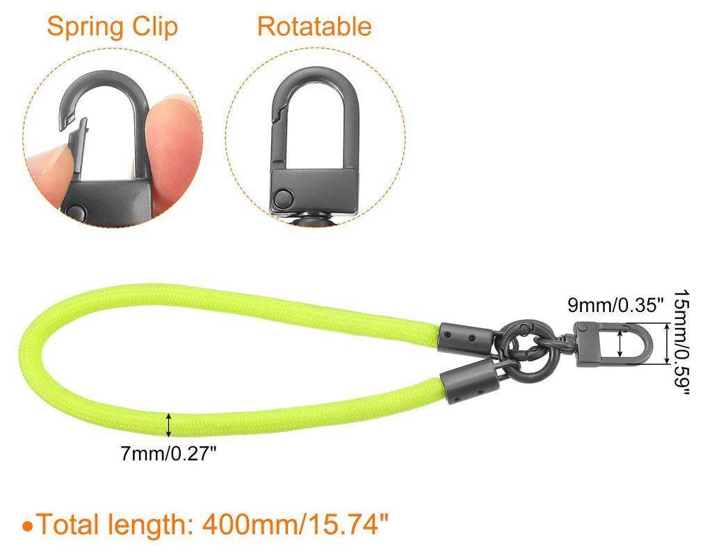 Schlš¹sselanh?nger Handgelenk Lanyard, 400mm/15 Zoll Geflochtener Schlš¹sselb?nder, Handgelenkriemen Schlš¹sselanh?nger fš¹r Clutch Geldb?r...