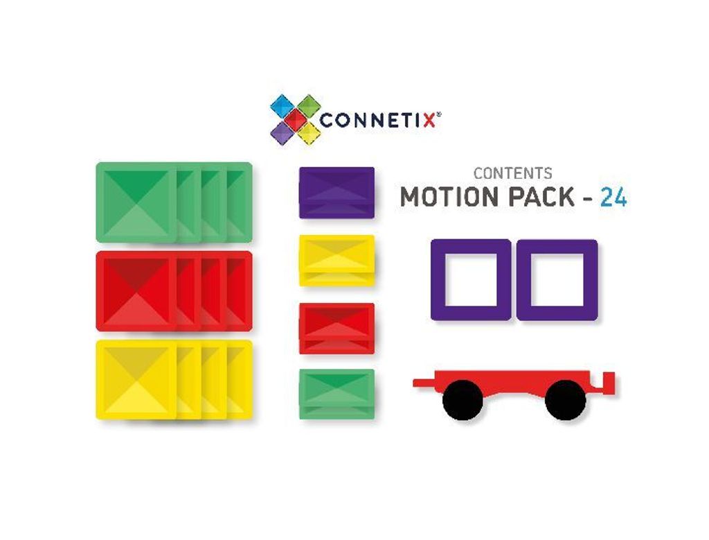 Magnetic Tiles Magnetická stavebnica 24 kusov autíčok Obrázok produktu 12
