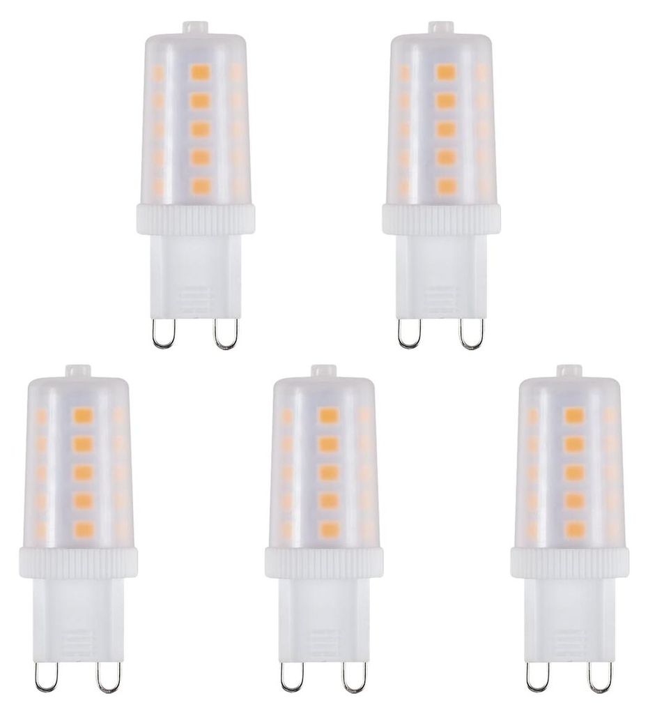 SPL G9 LED Röhrenlampe 3W 320lm 2700K Warmweiß 230V Matt 5 Stück