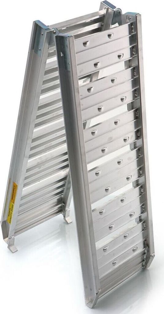 Auffahrrampe 200kg Aluminium 182cm klappbar Laderampe Verladerampe Rampe Schiene