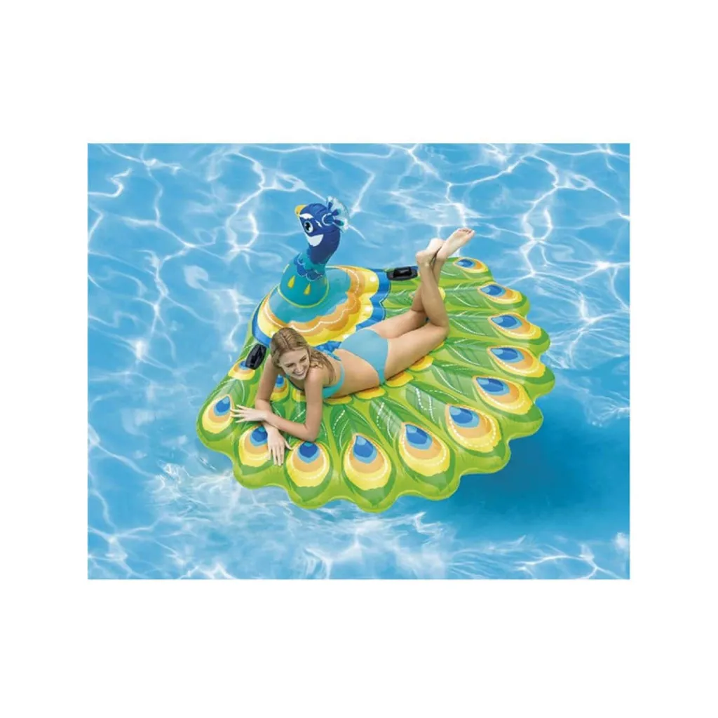 Île gonflable INTEX Paon PEACOCK - Grand matelas de piscine confortable - 5