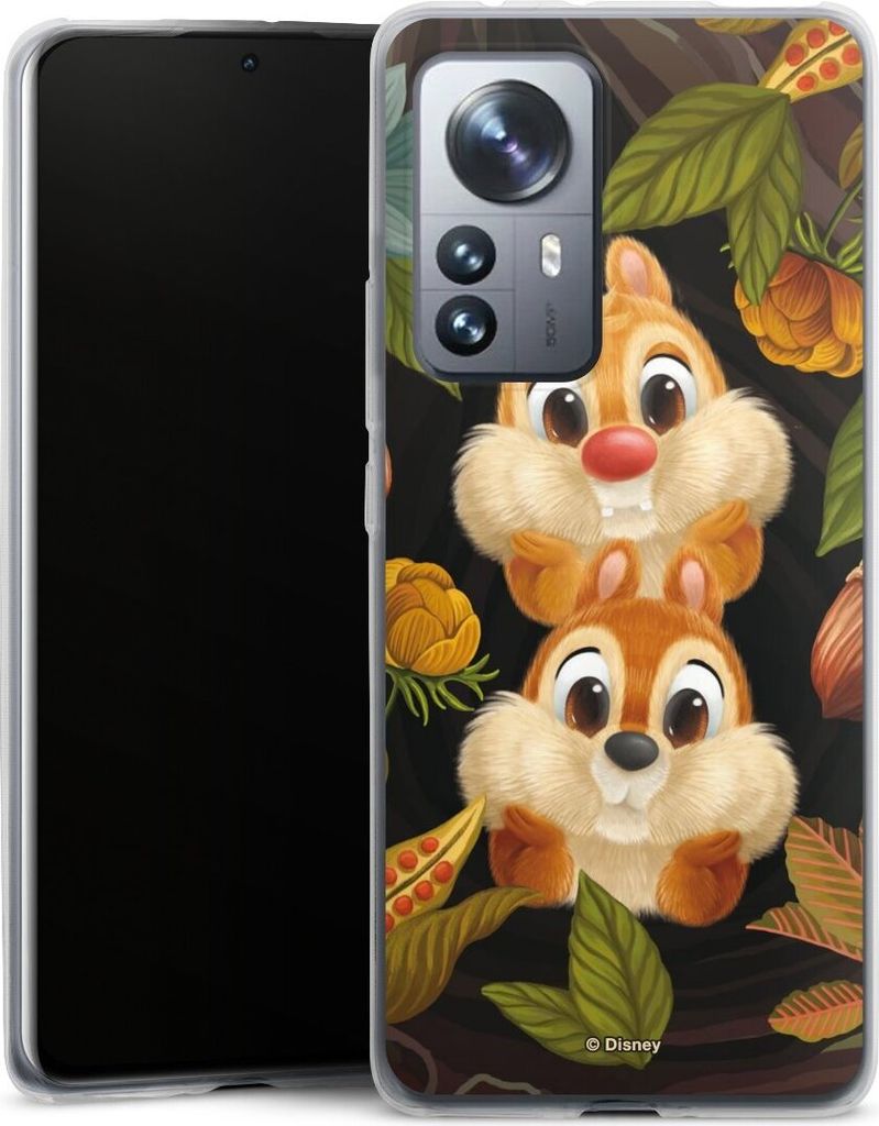 DeinDesign Slim Hülle für Xiaomi 12 Pro 5G Silikon Case Ultra Dünn Handyhülle Disney Offizielles Lizenzprodukt Chip und Chap