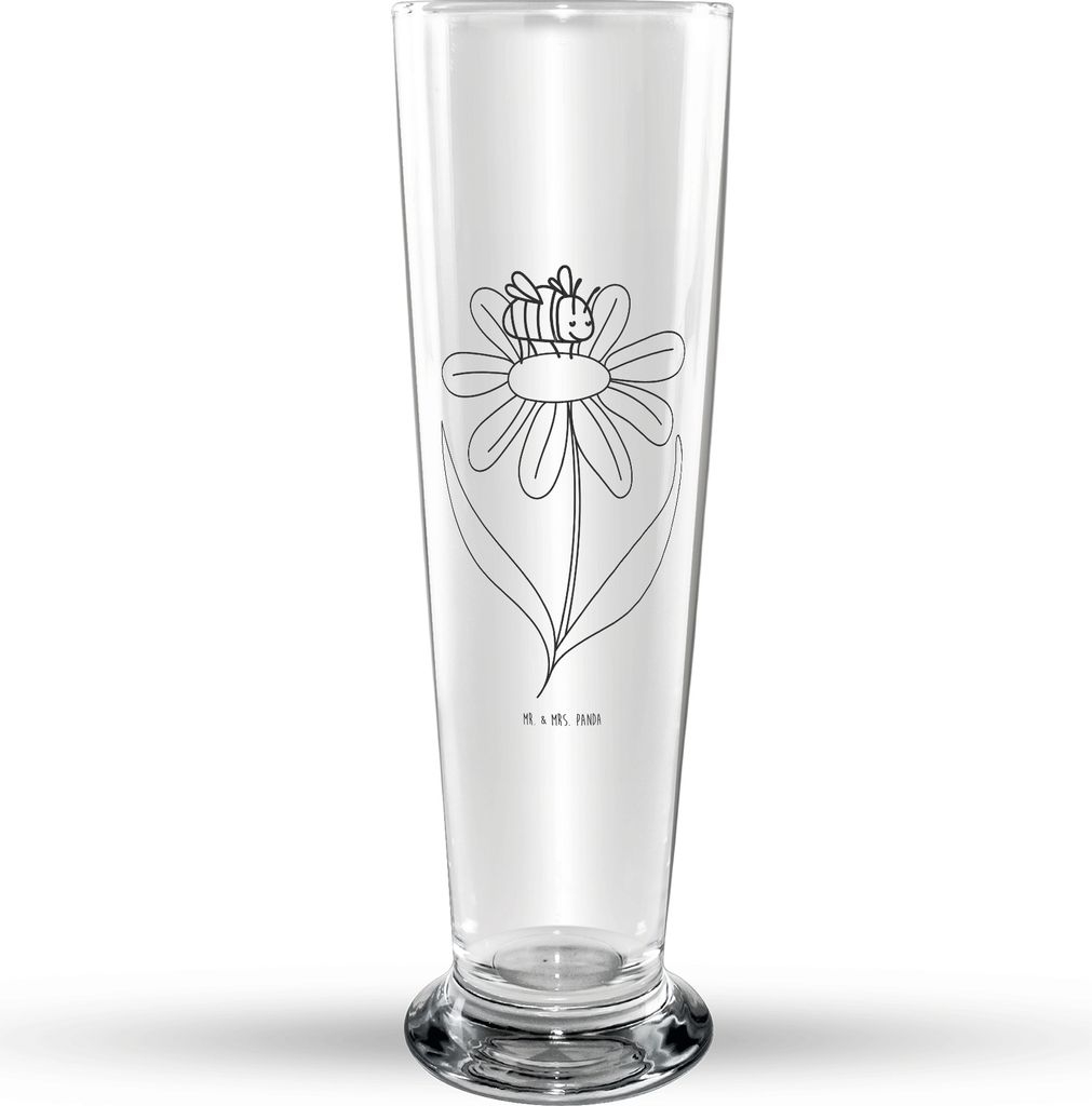 Mr. & Mrs. Panda Bierglas Hummel Blume - Transparent - Produktbild 