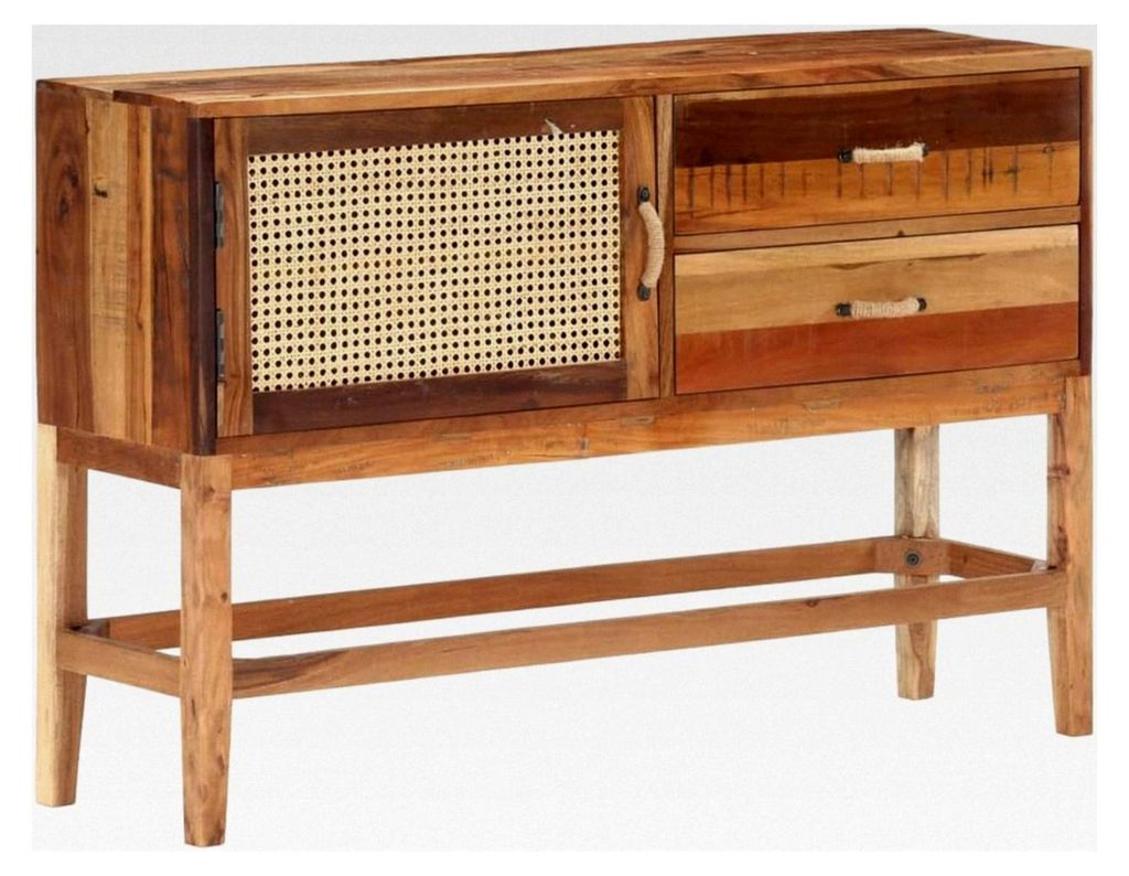 Sideboard 118x30x76cm aus massivem, recyceltem Holz