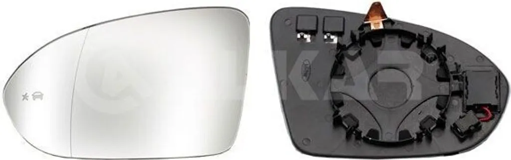 Miroir de rétroviseur extérieur gauche pour Opel Insignia B 2017-2023