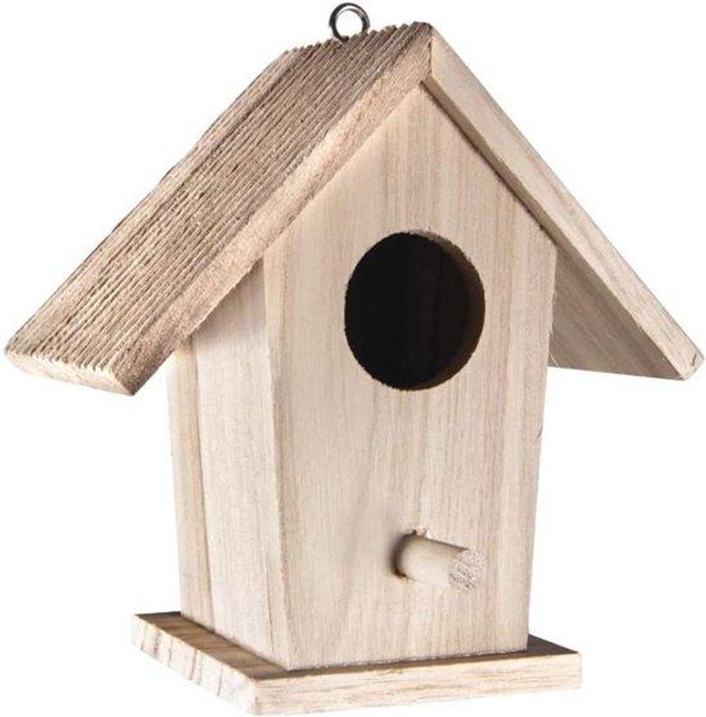 Kleines Vogelhaus Holz12x75x13cm Dekorativ