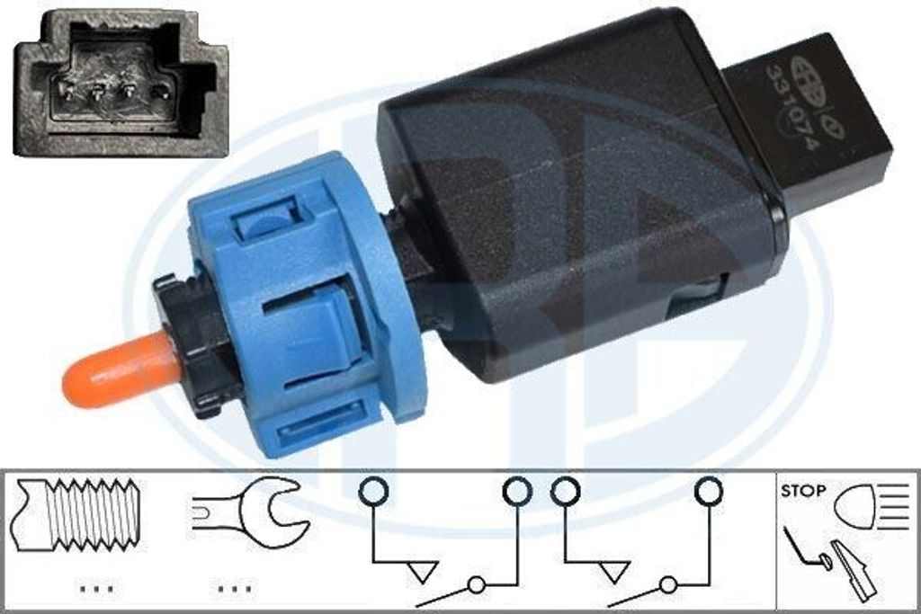 ERA Bremslichtschalter 331074 für RENAULT MEGANE III Grandtour (KZ0/1) mechanisch