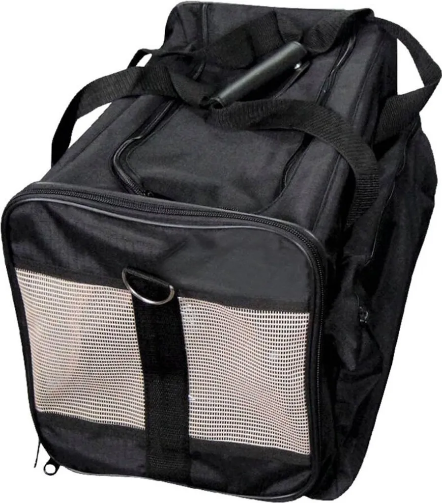 Sac de transport Gloria Trip Noir Flexible pour Animaux - 52 x 30 x 30 cm