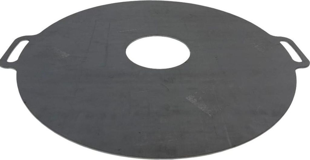 Feuerplatte Grillplatte Ø 100cm aussen Griffe Barbecue Grill BBQ Holzkohlegrill