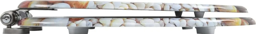 Coppia Sedili WC MDF Ciottoli - Chiusura Soft Close e Cerniere Zinco - 5