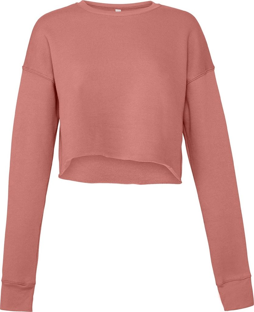 Bella + Canvas - Fleece-Oberteil, kurz geschnitten für Damen RW7063 (L) (Mauve)