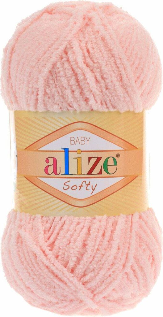 Alize Baby Softy Garn 50g/115m Puderrosa – weich & Produktbild 