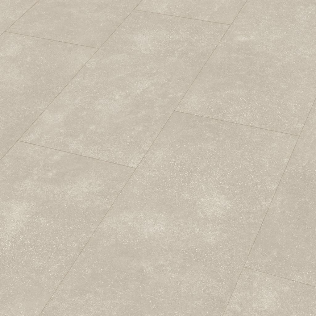 Meister | 2,027 m² | Beige 6 mm Designboden Rigid RB 400 S Cream Stone Fliese, Klick Vinylboden wasserfest fuer Feuchtraum, mit integrierter Daemm...