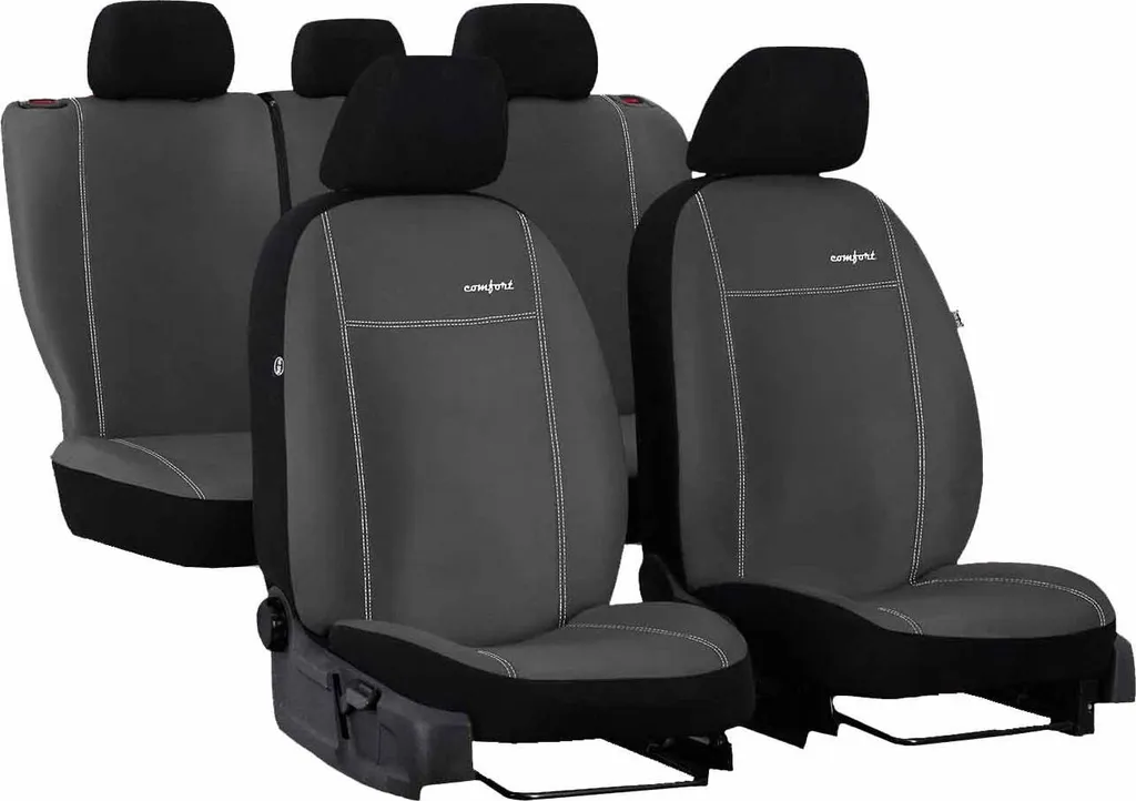 Coprisedili per auto Coprisedili universali per Suzuki Swift IV Nero Grigio Set di 3