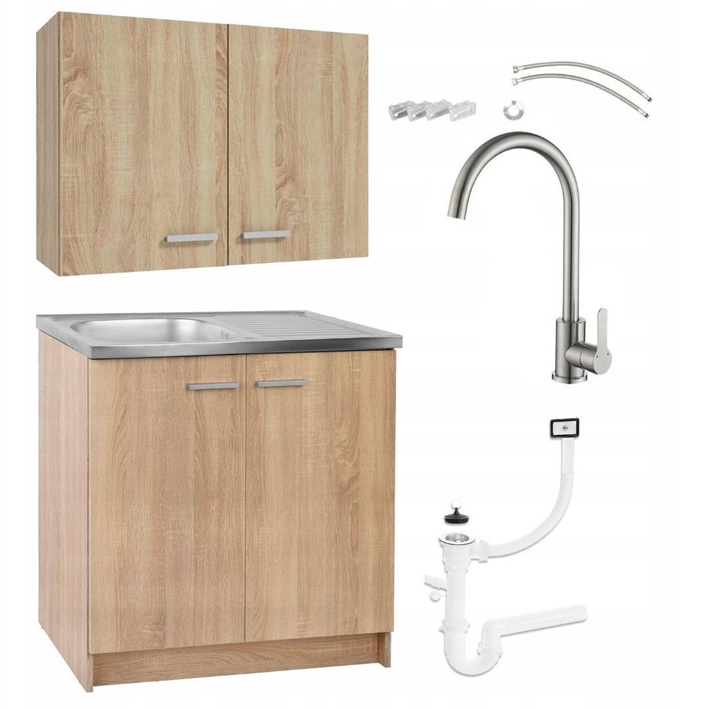 Stamar | Küchenschrank Set, mit Spüle und Armatur, Produktbild 