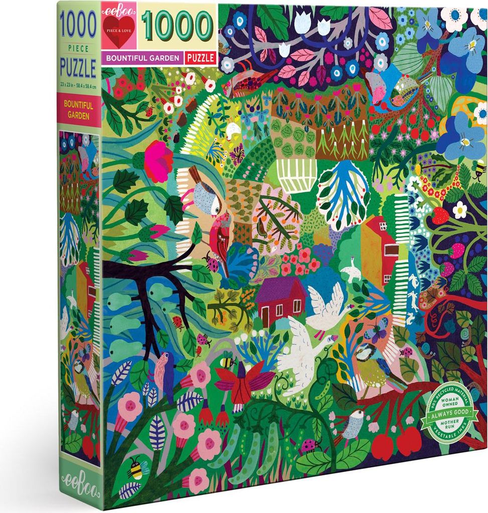 EOBO - Puzzle Eeboo Bountiful Garden 1000st | Stück eine 1 Box