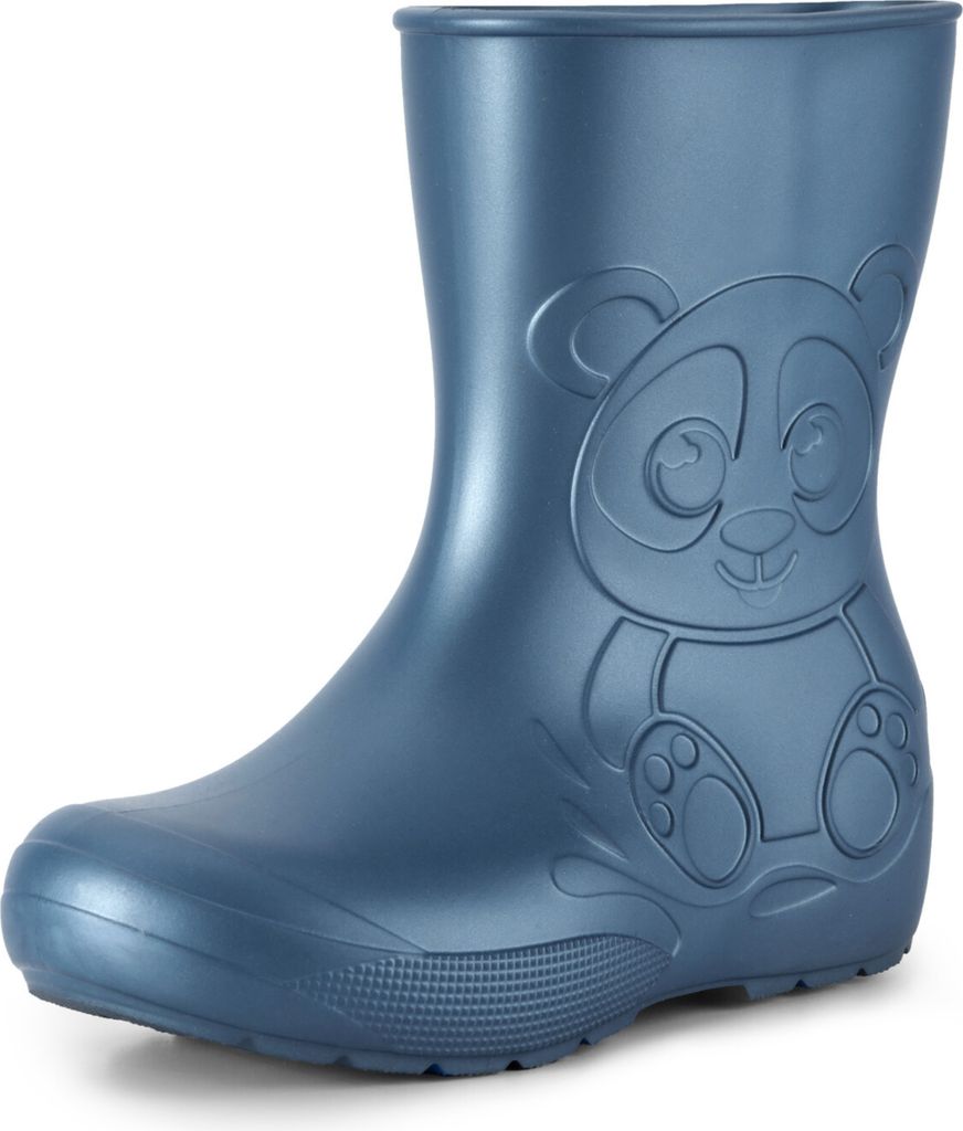 Ladeheid Eva Kinder Jungen Mädchen Gummistiefel Regenschuhe LA-CA-10 (Metallisches Blau-2, 30/31 EU).