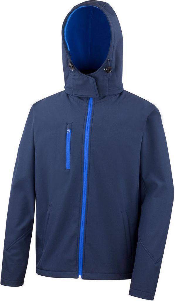 Result Core R230M | Mens Core Lite Hooded Soft Shell Jacket - Farbe: Navy/Royal - Größe: XL